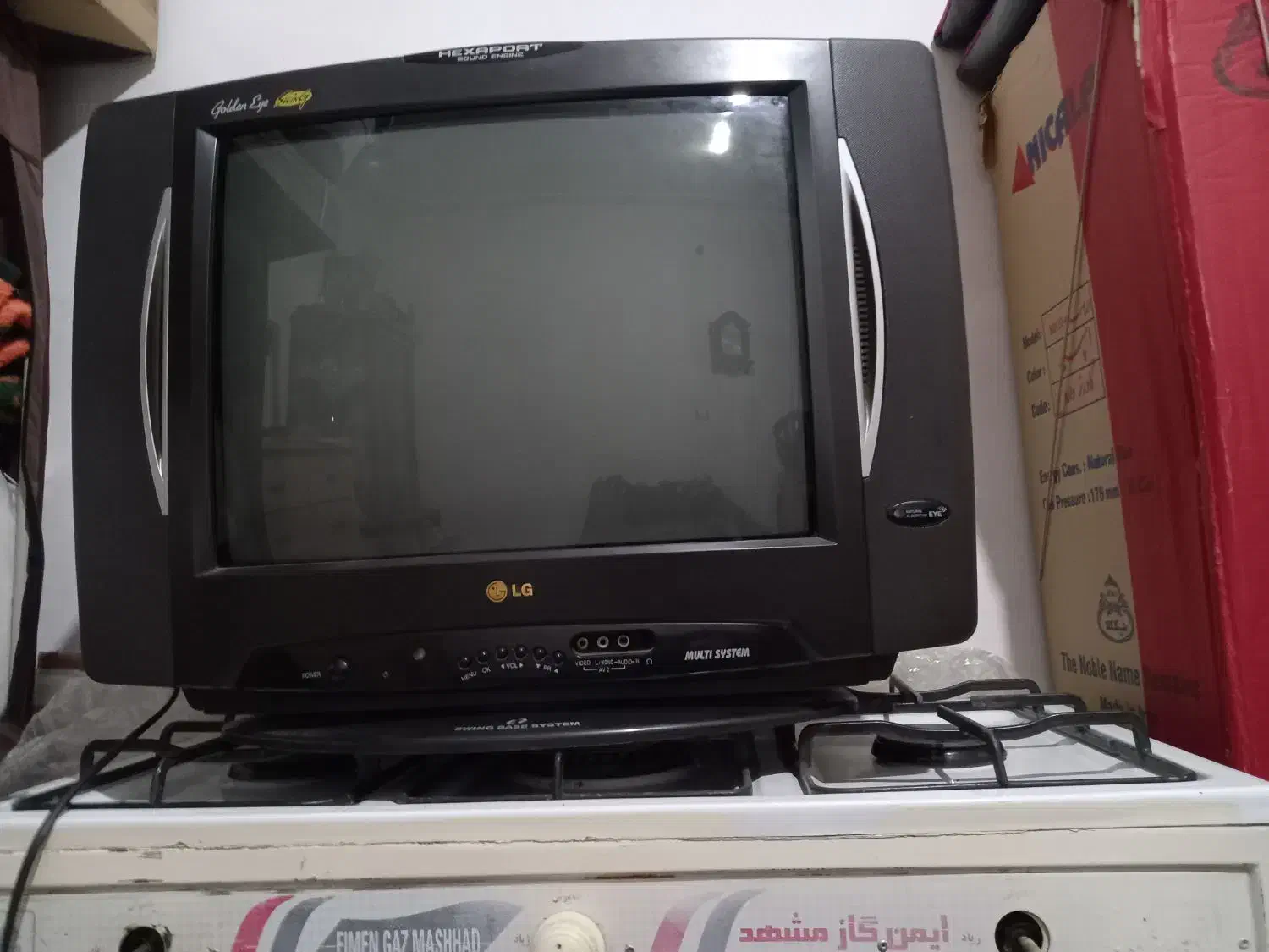 گازسه شعله وتلویزیون ال جی ۲۱ اینچ|تلویزیون و پروژکتور|کرمانشاه, |دیوار