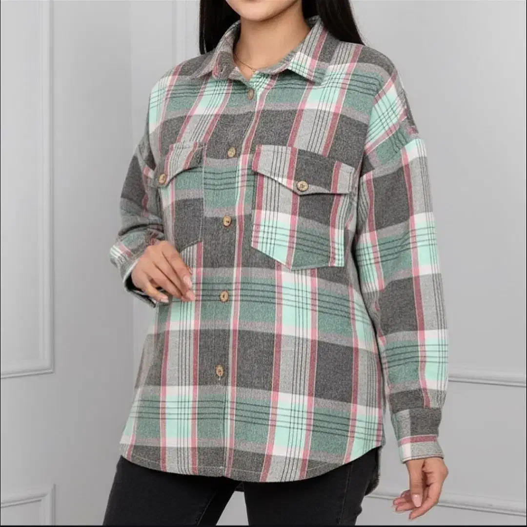 پیراهن و کراپ چهارخونه پشمی عمده|لباس|رشت, سلیمانداراب|دیوار