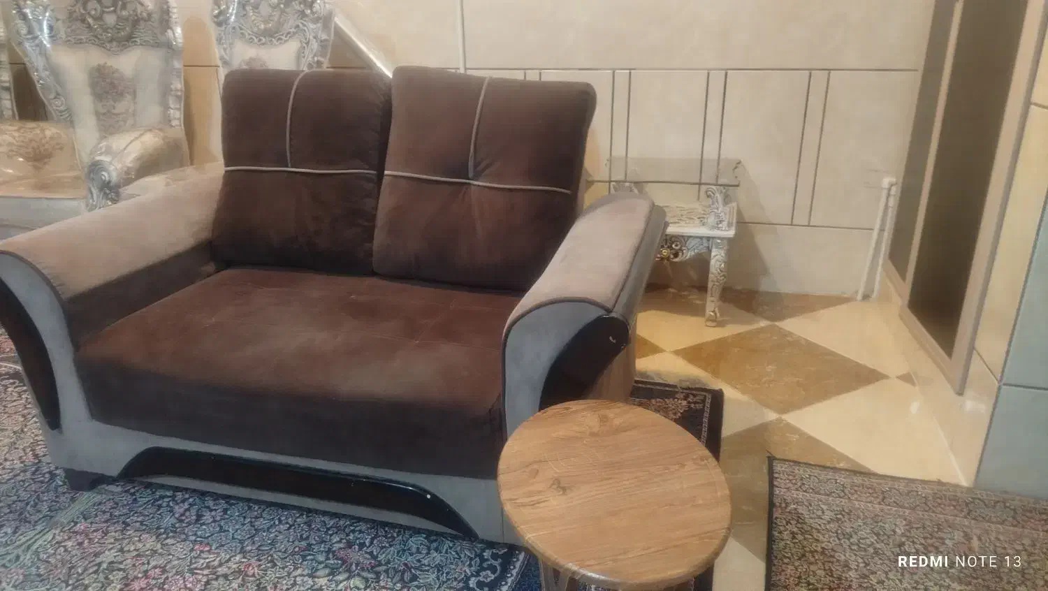 مبل با کاور و عسلی|مبلمان خانگی و میز عسلی|سیرجان, |دیوار