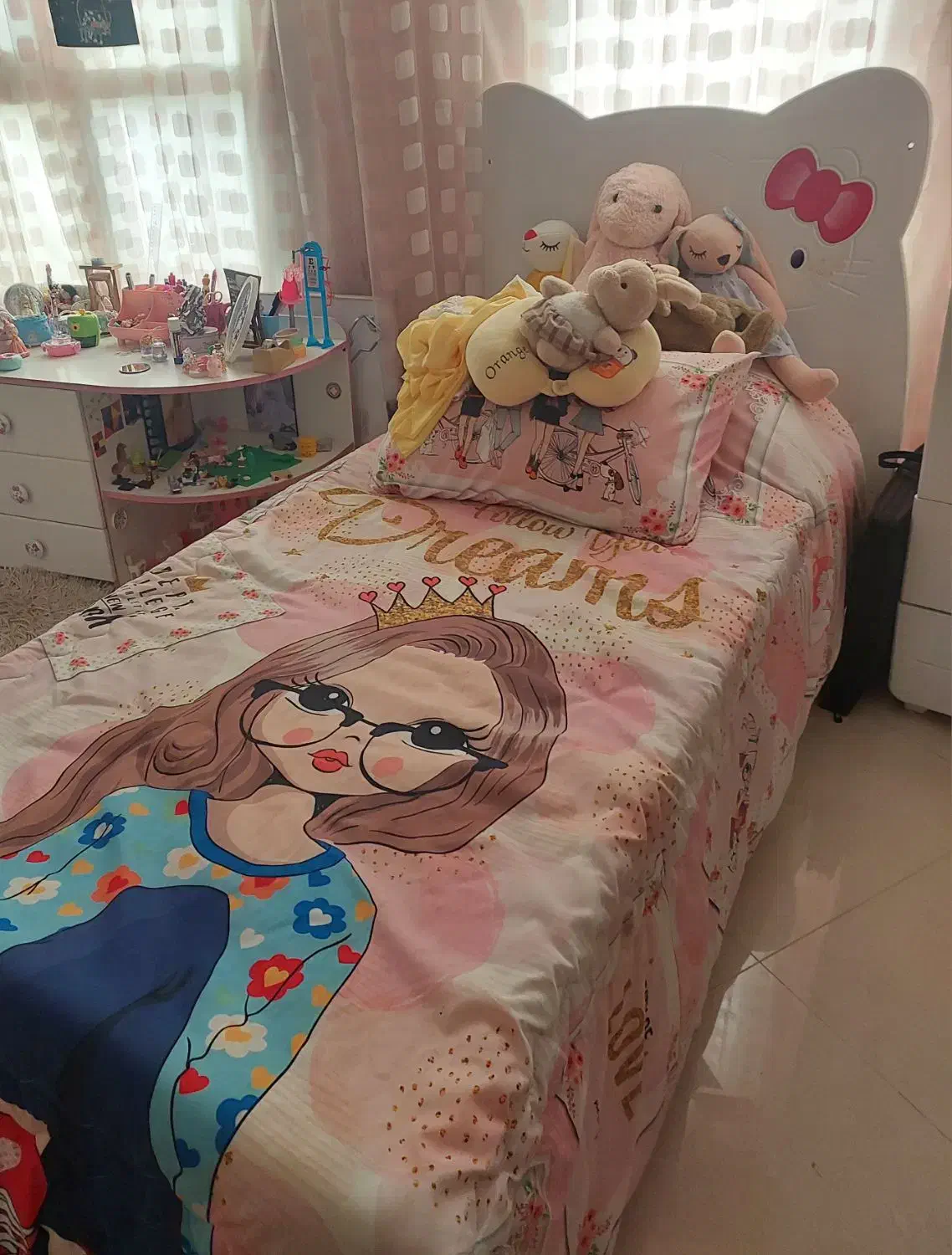 سرویس خواب دخترانه برند ساحل چوب|تخت و سرویس خواب|سبزوار, پاسداران|دیوار