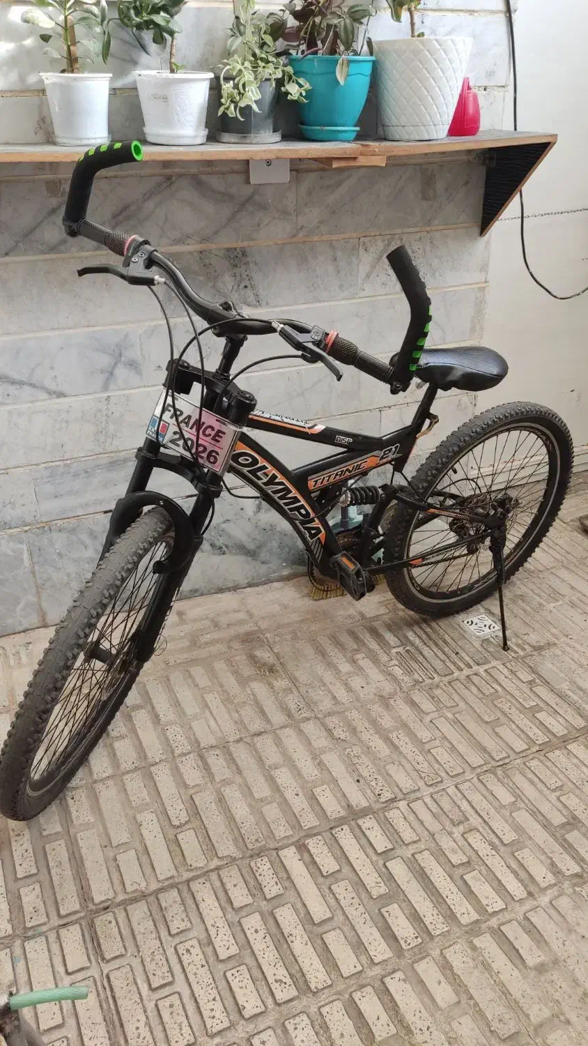 دوچرخه 26 دیسکی کمک دار دنده ای|دوچرخه، اسکیت، اسکوتر|قزوین, |دیوار