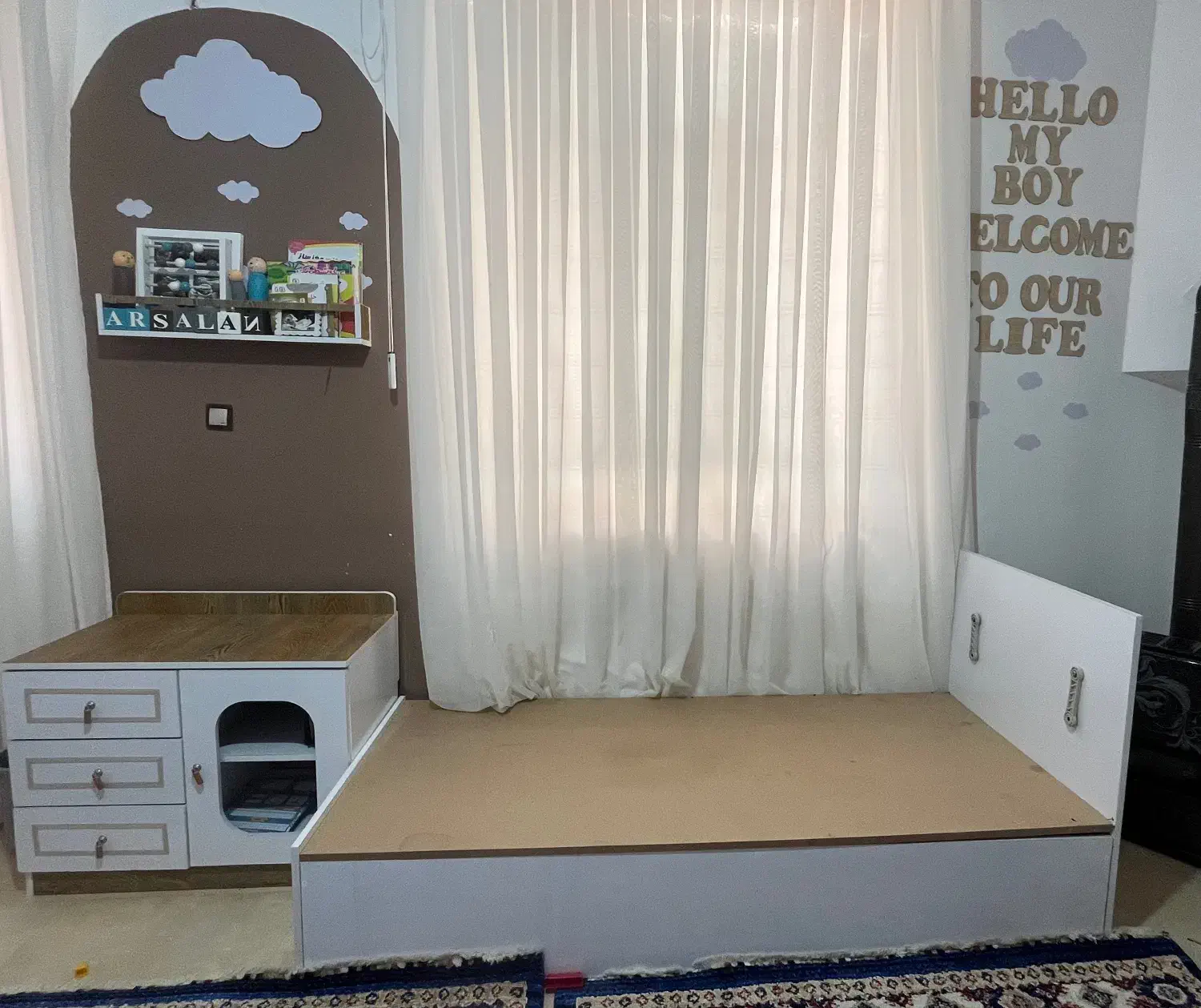 سر‌یس چوب|تخت و سرویس خواب|تربت جام, میان جام|دیوار