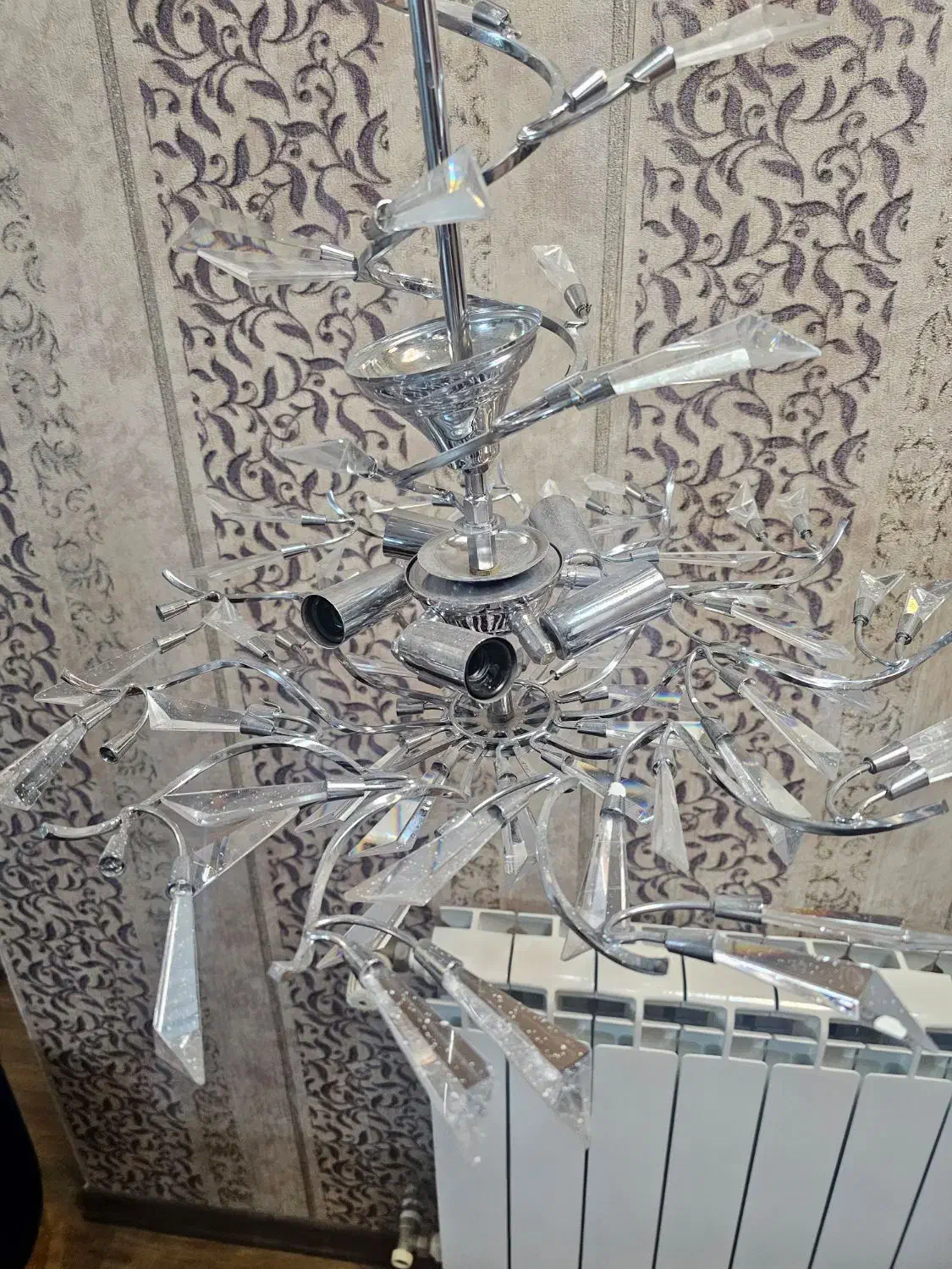 لوستر کریستالی|لوستر و چراغ آویز|مشهد, سرافرازان|دیوار