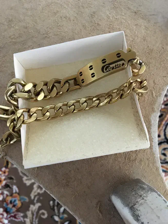 فروش دستبند استیل رنگ طلایی|زیورآلات و اکسسوری|رودسر, |دیوار