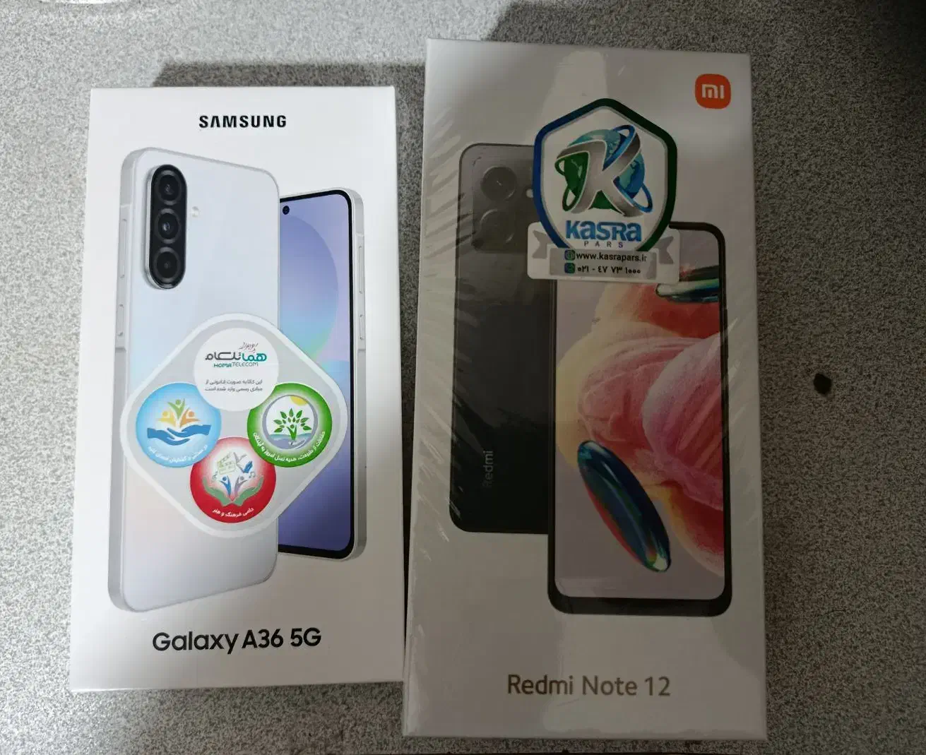 redmi note 12 و  samsung a36 هر دو پلمپ اکبند|موبایل|شیراز, بالا کفت|دیوار