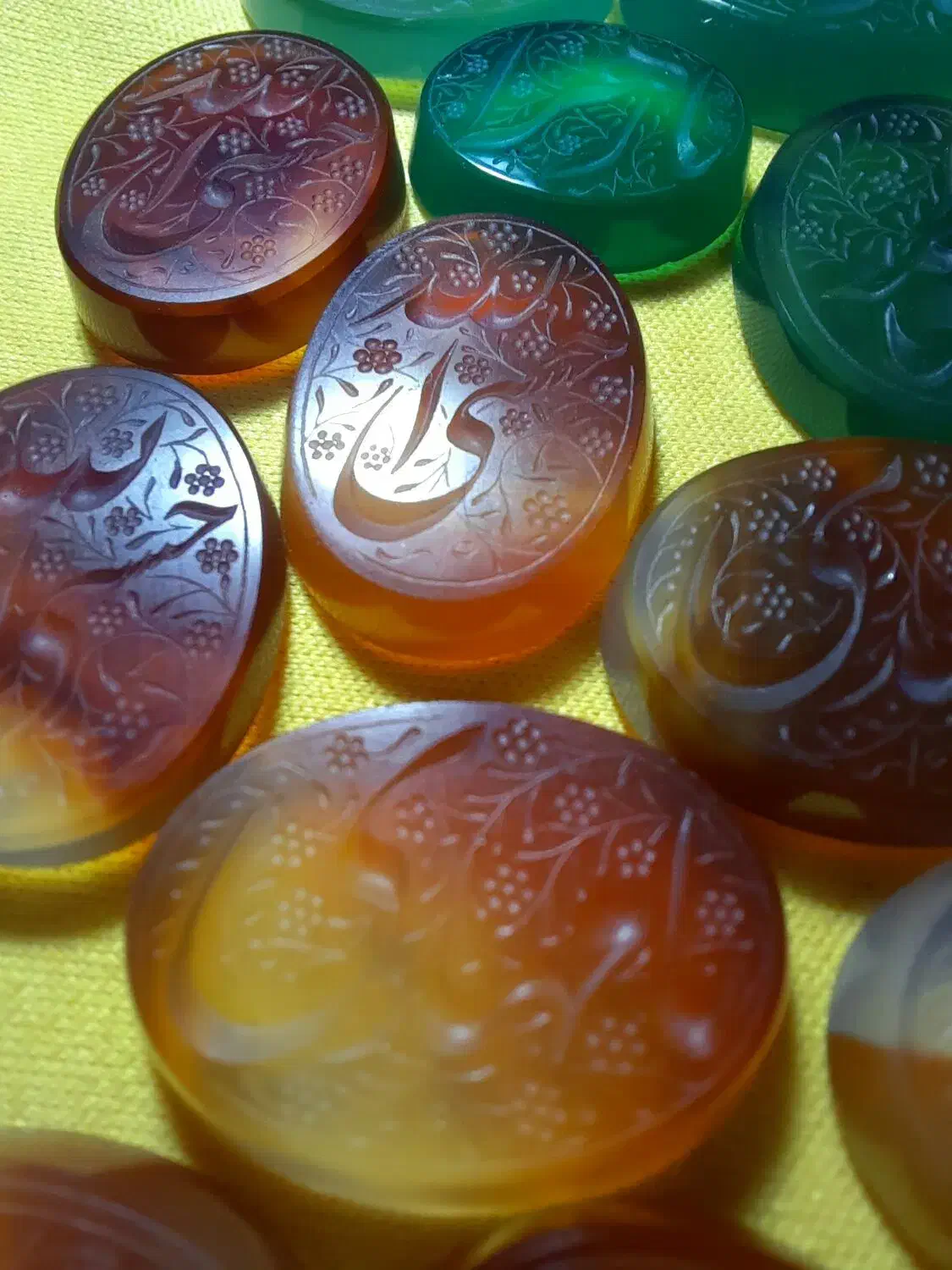 عقیق خطی حک دستی|جواهرات|اردبیل, |دیوار