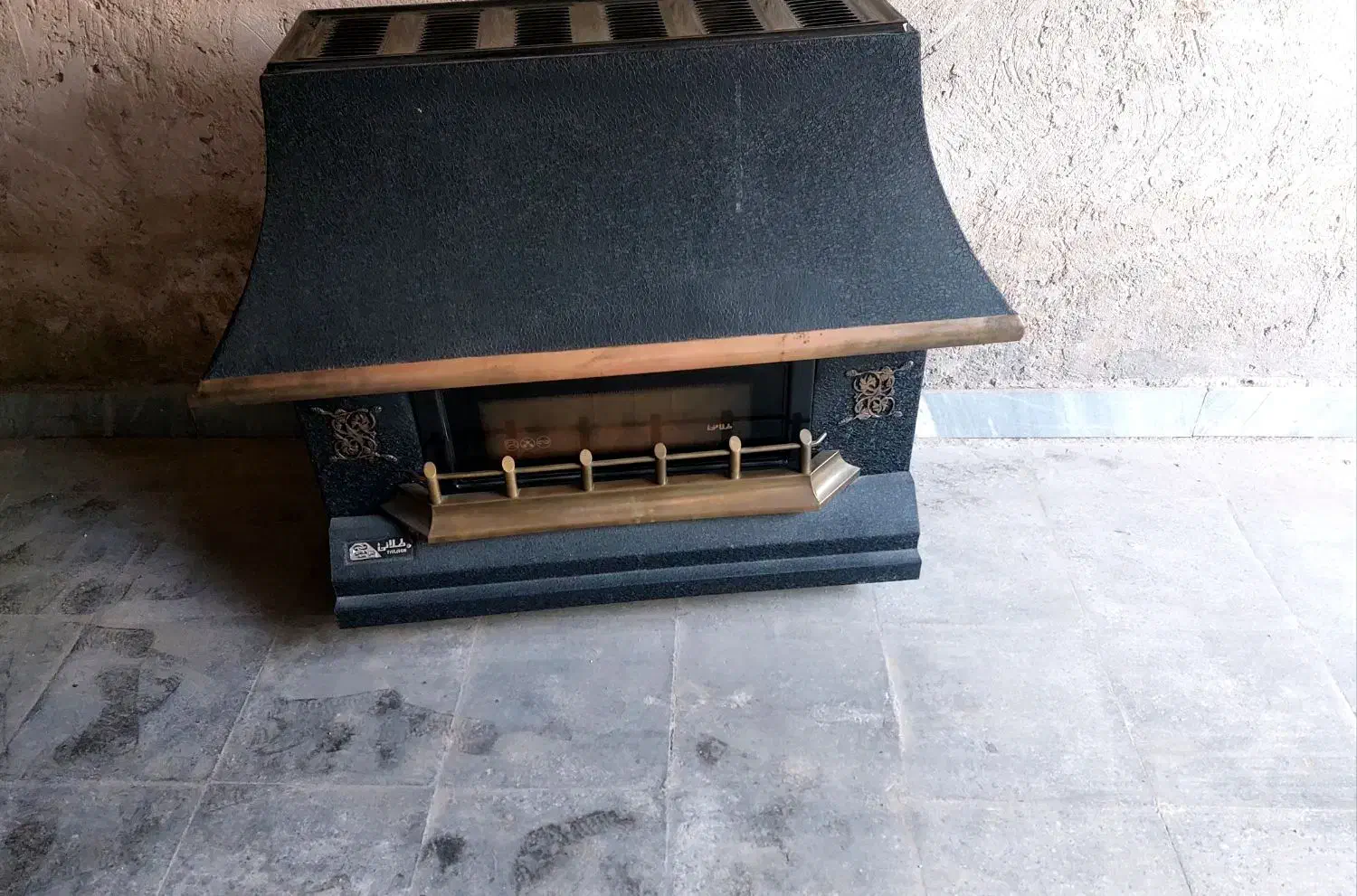 بخاری شومینه ای|بخاری، هیتر، شومینه|ازنا, |دیوار