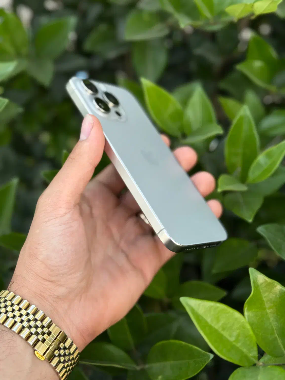 iPhone 15 ProMax 256 ZAA نچرال تیتانیوم 45بار شارژ|موبایل|رشت, یخسازی|دیوار