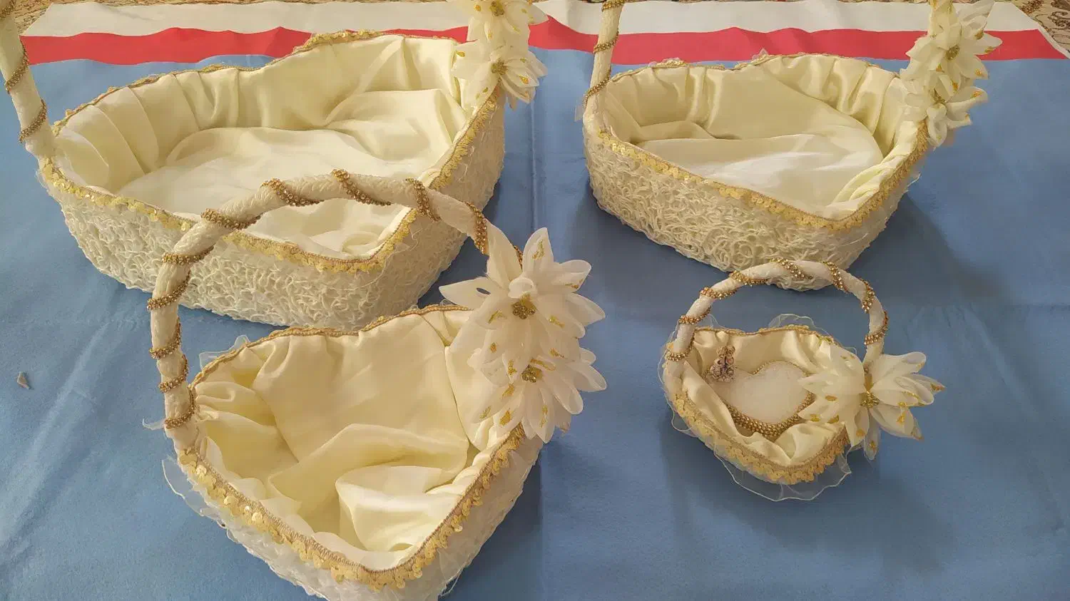 سبد تزیینات عروسی|صنایع دستی و سایر لوازم تزئینی|سیمین شهر, |دیوار