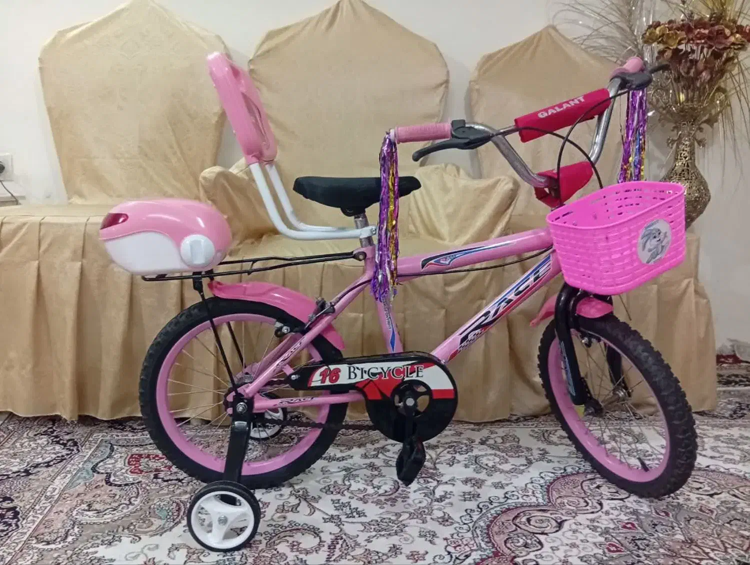 دوچرخه ۱۶ قرمز وصورتی|دوچرخه، اسکیت، اسکوتر|تبریز, |دیوار