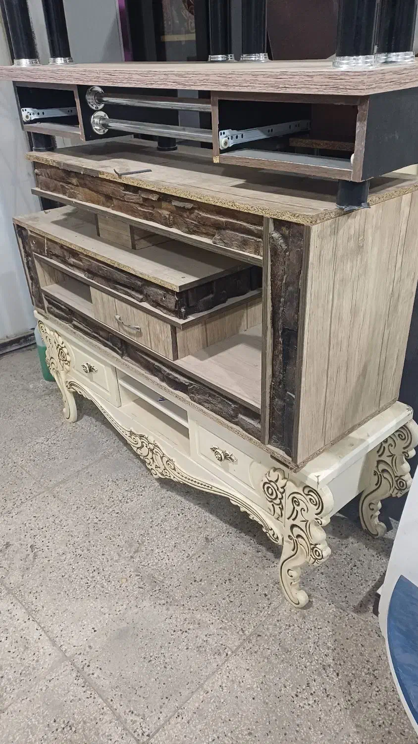 بوفه ومیز تلویزیون دونه ای ۵۰۰|بوفه، ویترین، کنسول|شیروان (خراسان), |دیوار