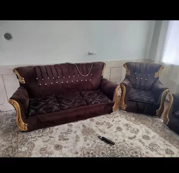 مبل 7 نفره|مبلمان خانگی و میز عسلی|شاهین‌شهر, خانه کارگر|دیوار