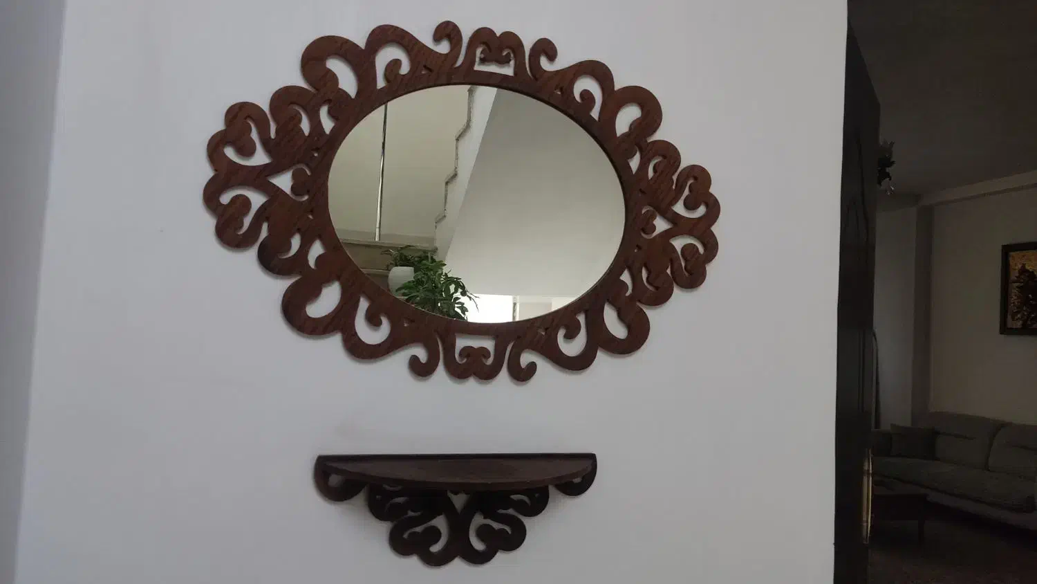 جاکفشی سالم و آینه و کنسول سالم|جاکفشی، کمد، دراور|کرمانشاه, |دیوار