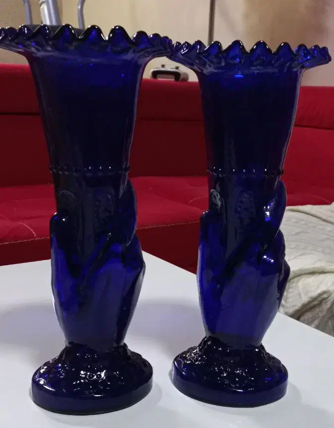 یک جفت گلدان قدیمی|کلکسیون اشیاء عتیقه|همدان, |دیوار