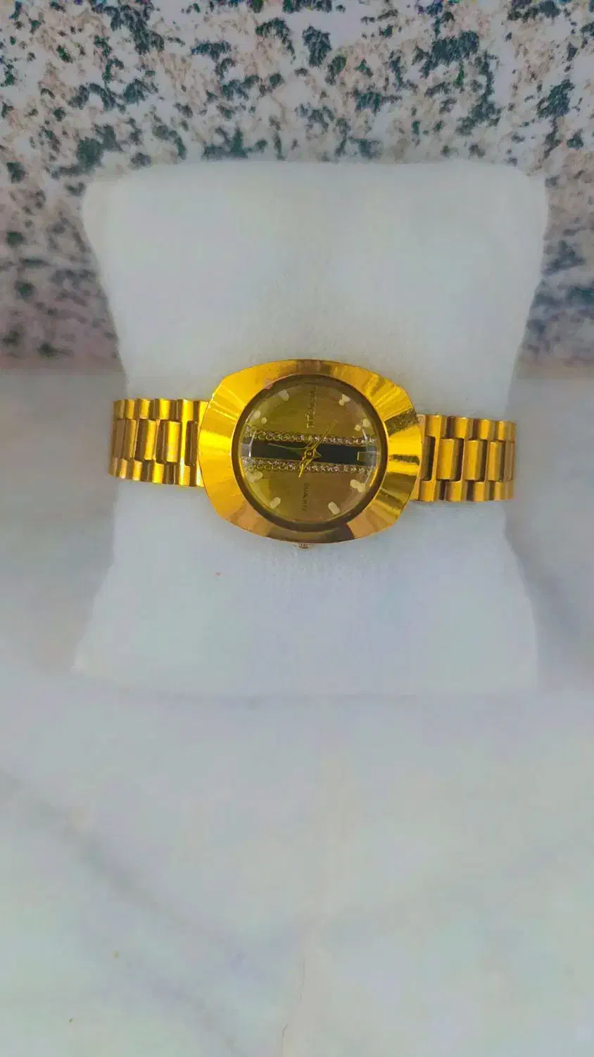 ساعت مچی زنانه رادو مدل تخم مرغی بند استیل طلایی|ساعت|مشهد, قائم|دیوار