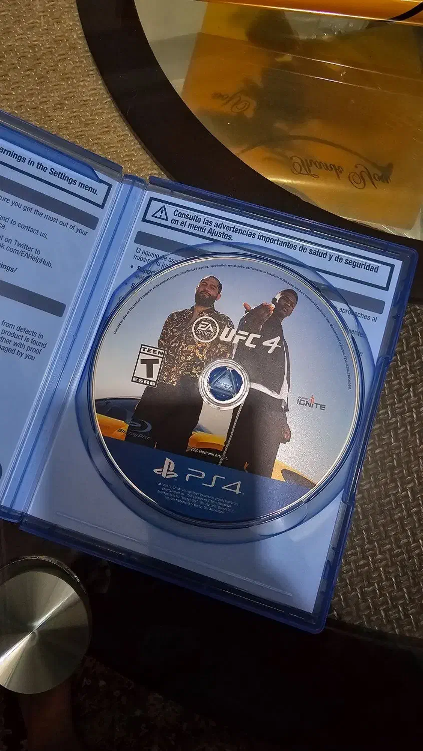 دیسک بازی ufc 4 ps4 ps5|کنسول، بازی ویدئویی و آنلاین|رشت, دیلمان|دیوار