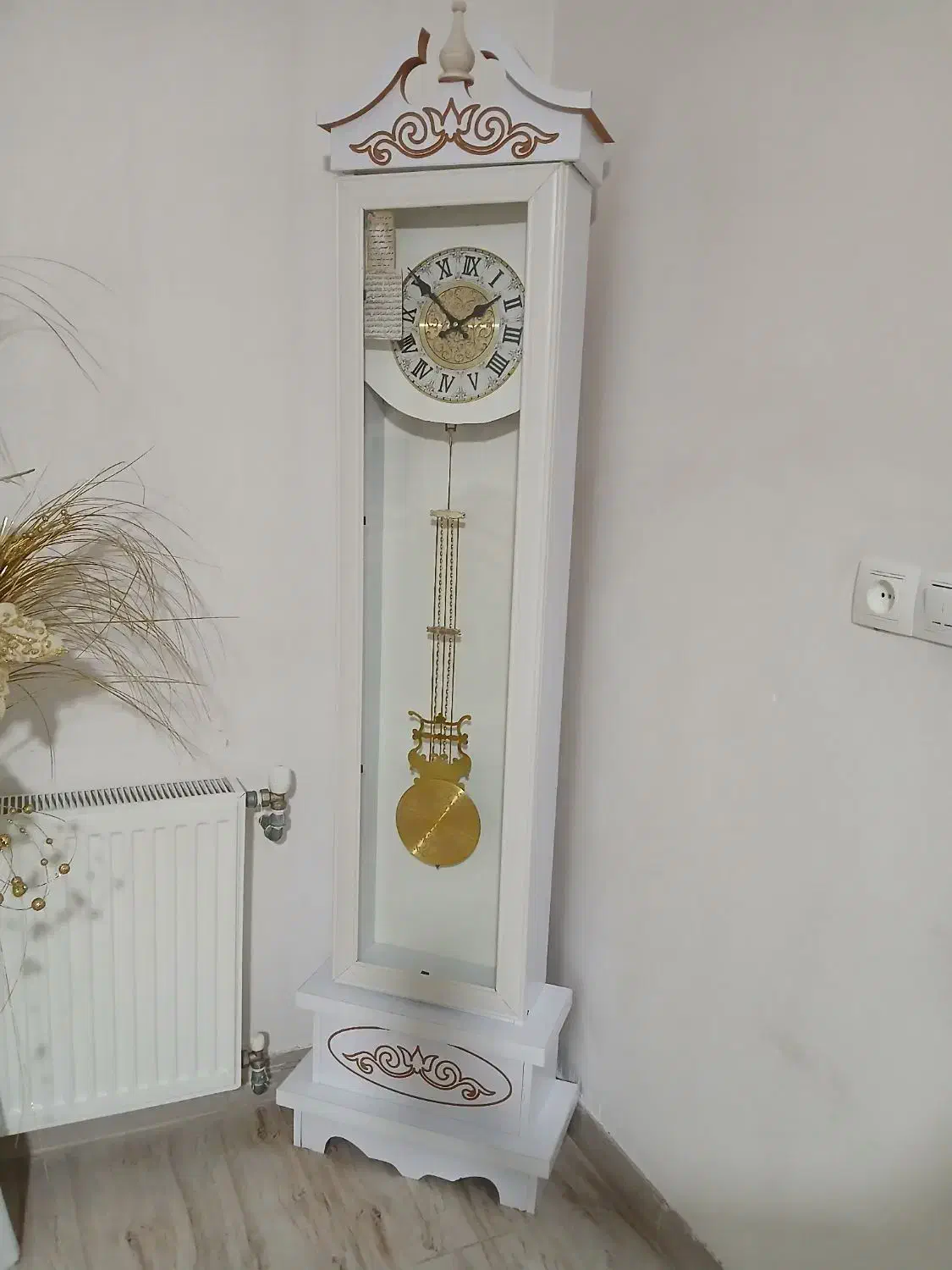 ساعت ایستاده و گل|ساعت دیواری و تزئینی|محمدیه-قزوین, |دیوار