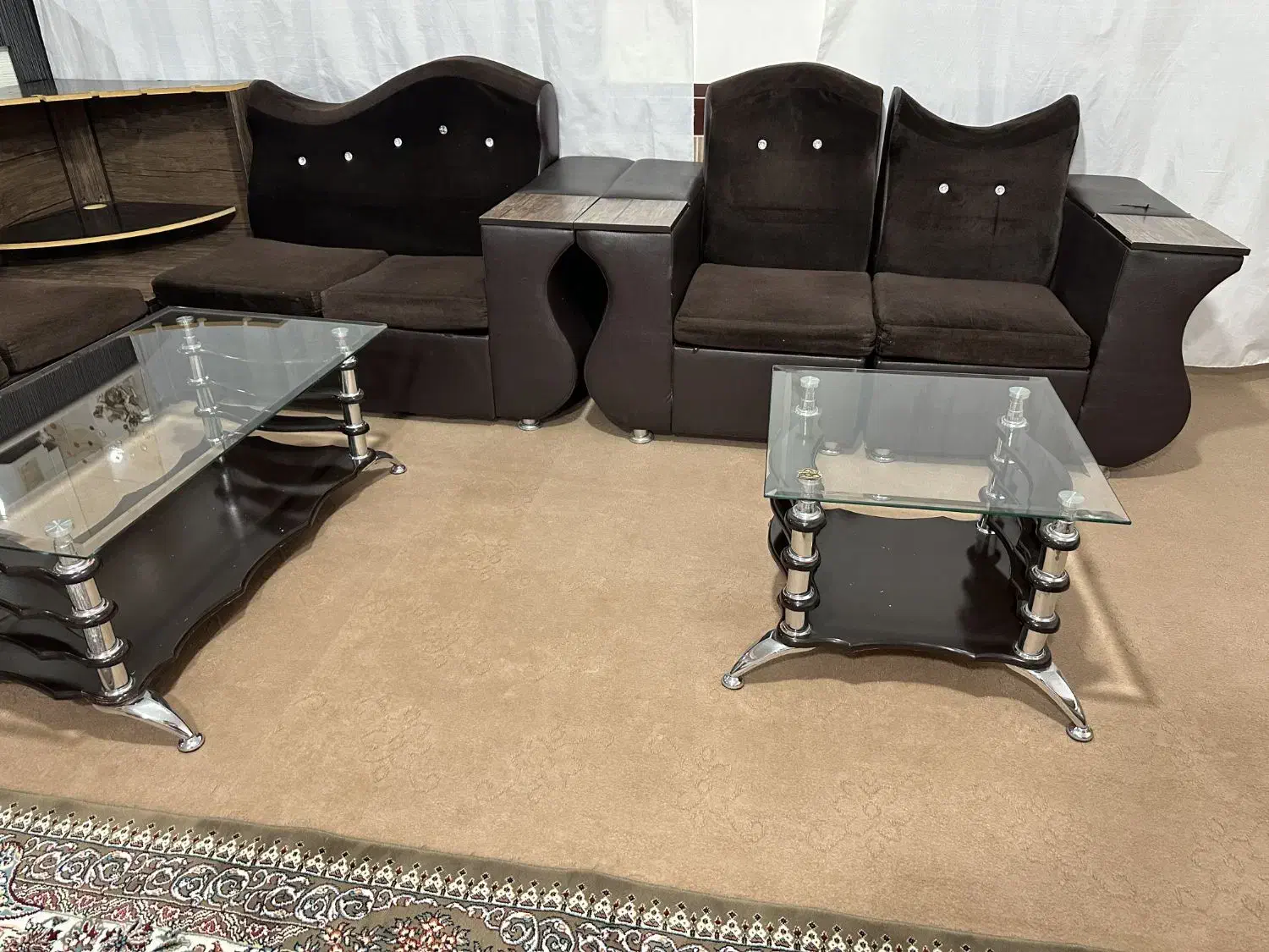 مبل ۷نفره کارکردمناسب برای کافه سالن اریشگری|مبلمان خانگی و میز عسلی|اشنویه, |دیوار