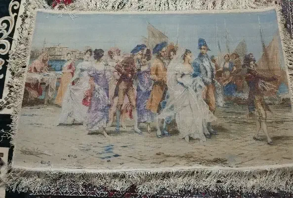 تابلو فرش دستبافت عروس ونیزی|تابلو فرش|شیراز, زرهی|دیوار