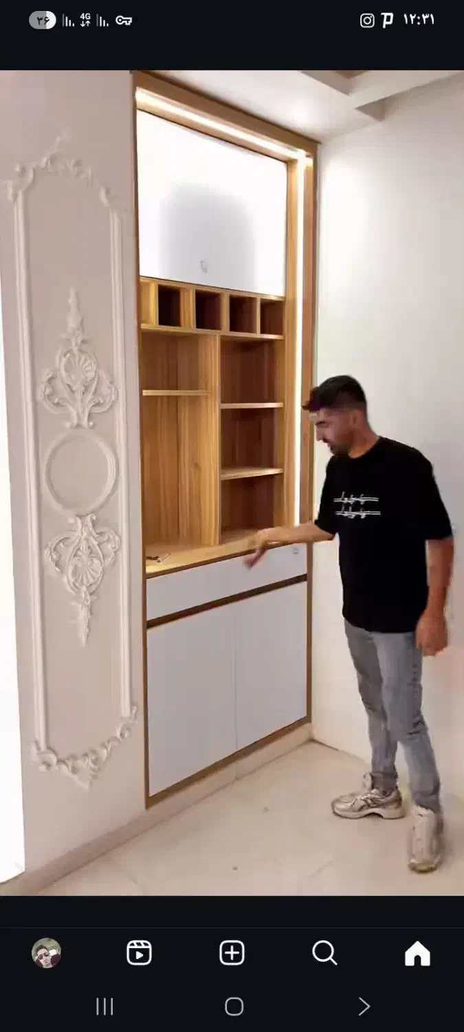 خورده کاری کمد و کابینت ساخت  MDF|خدمات پیشه و مهارت|کرمان, |دیوار