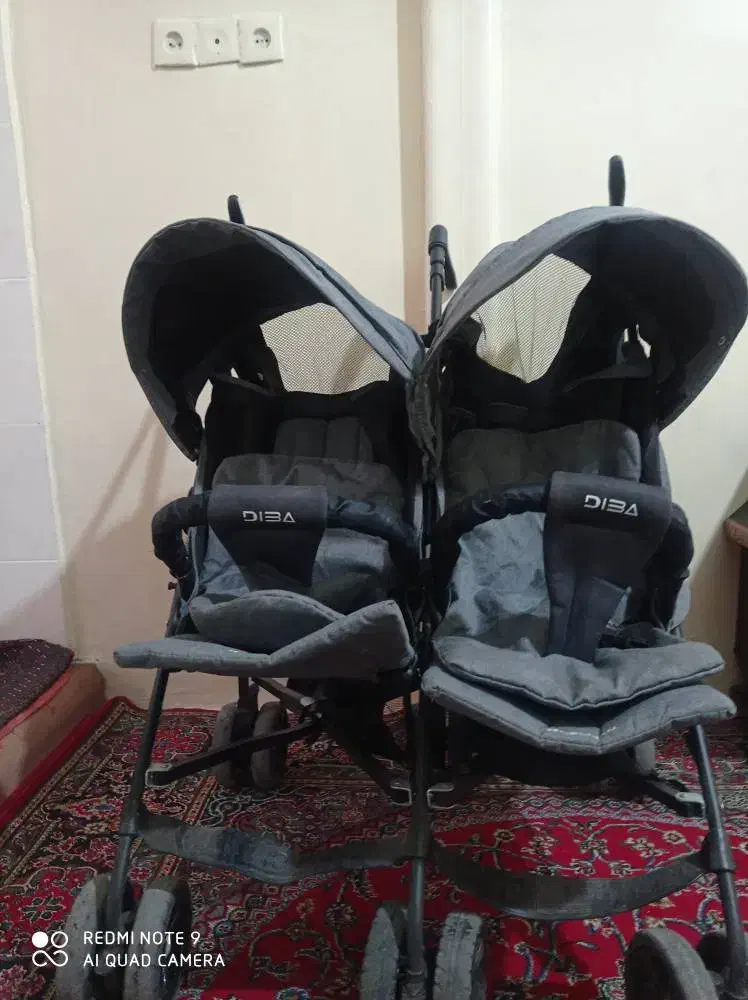 کالسکه دوقلو سالم در حدنو ۲۳۰۰هزار تومان|کالسکه و لوازم جانبی|قدس, شهرقدس|دیوار