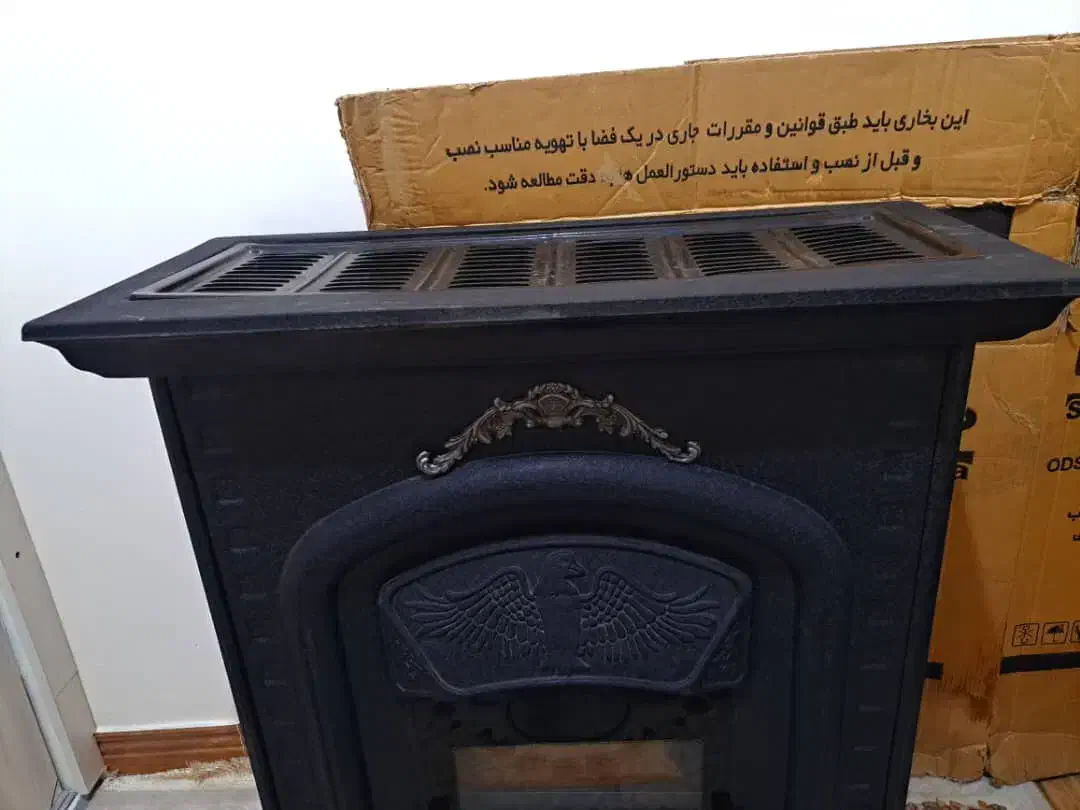 بخاری مشکی ۳۰ هزار شومینه ای نو نوکاملا سالم|بخاری، هیتر، شومینه|محمدشهر, جعفرآباد|دیوار