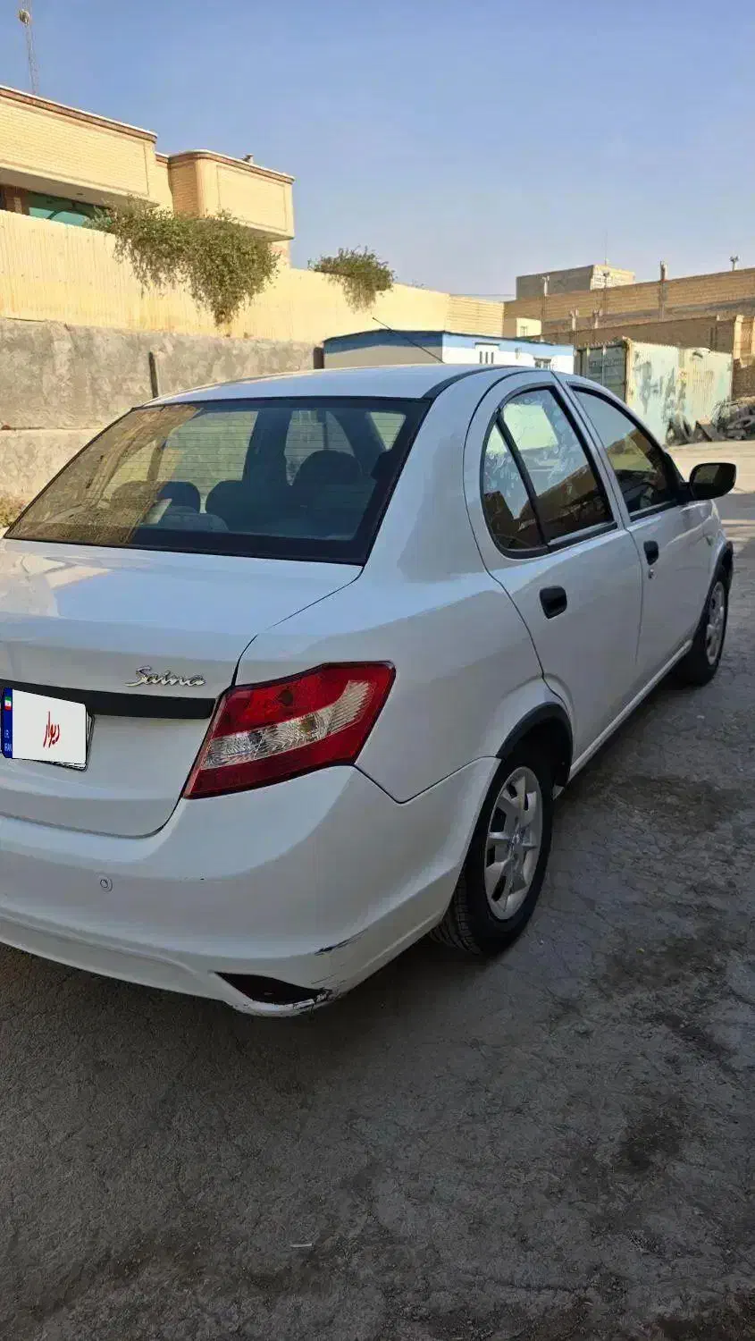 ساینا ۱۴۰۰ بیرنگ تمیز|خودرو سواری و وانت|اصفهان, باغ فدک|دیوار