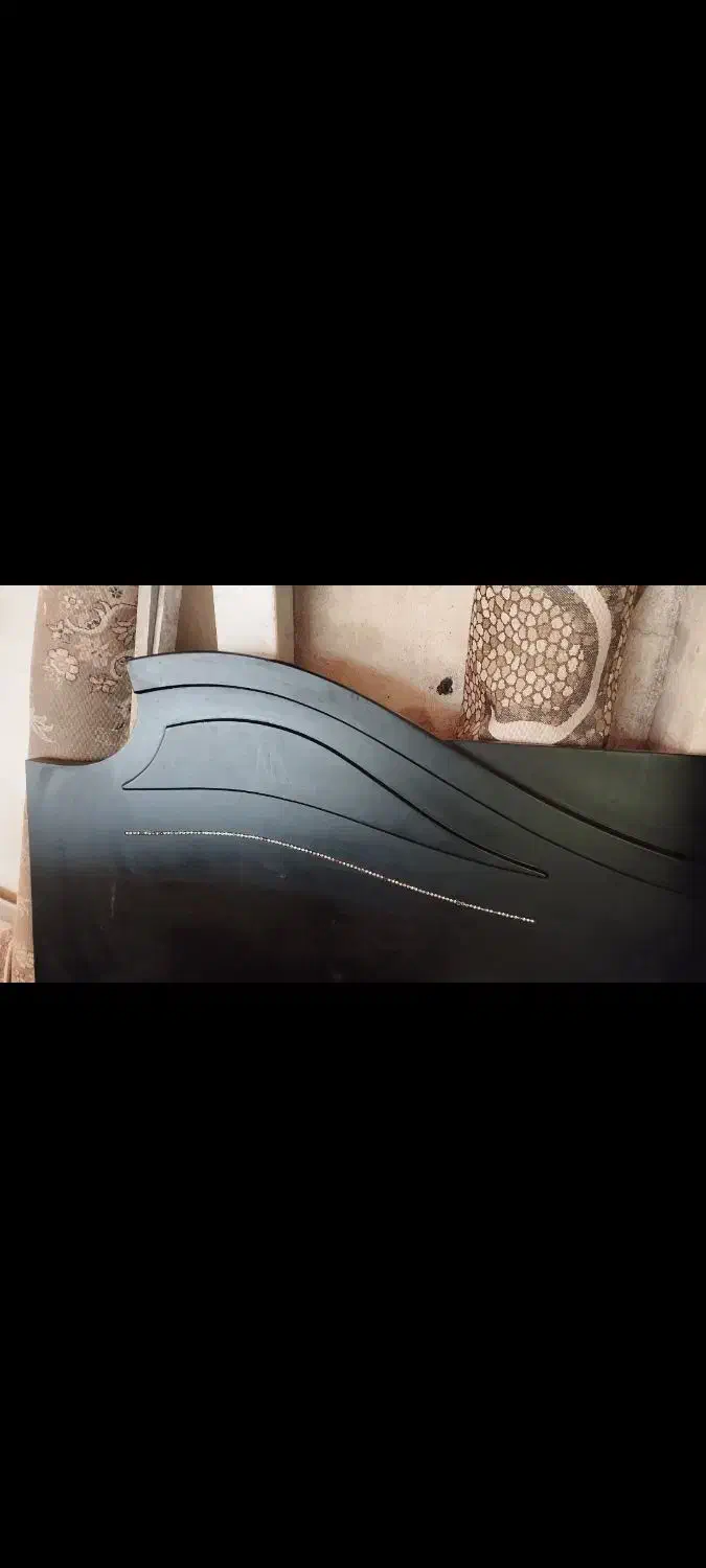 تخت خواب دونفره چوبی به همراه تشک نو|تخت و سرویس خواب|آستانه اشرفیه, |دیوار