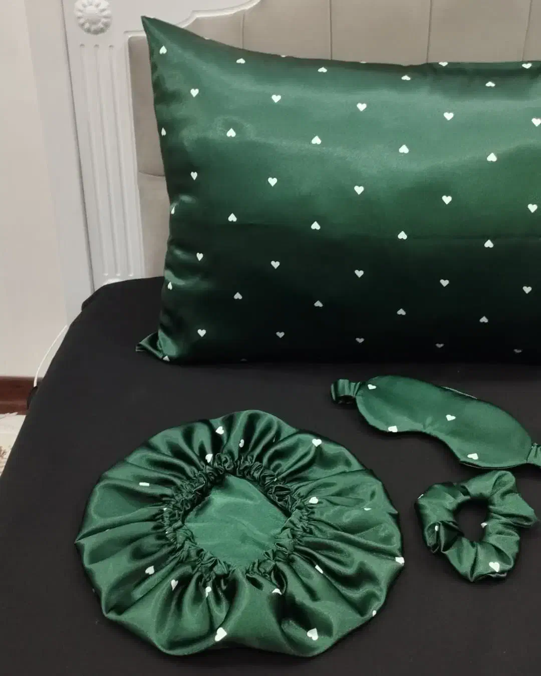 ست روبالشتی و چشم بند کلاه ساتن|رختخواب، بالش، پتو|بندر ماهشهر, |دیوار