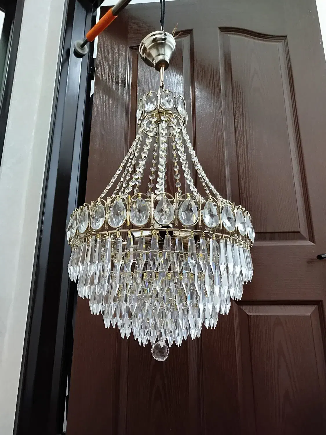 لوستر طبقه ای 8شعله|لوستر و چراغ آویز|تبریز, |دیوار