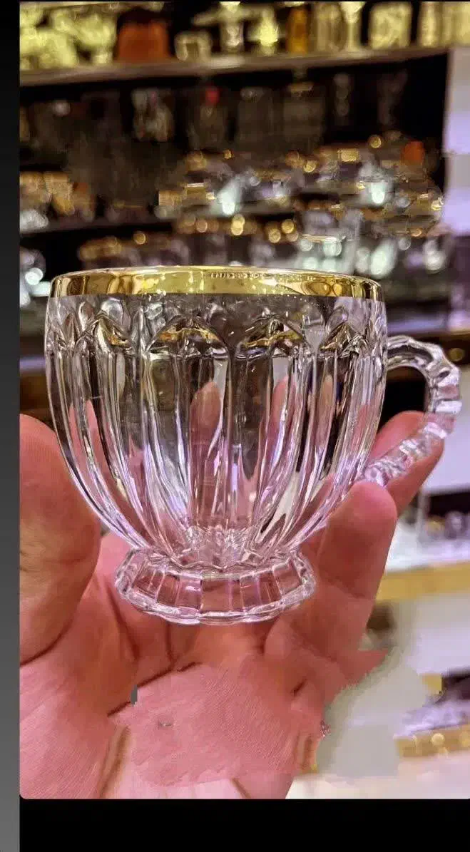 فنجان لب طلایی فنجون لب طلا فرانسه لیوان استکان|ظروف سرو و پذیرایی|قم, محمد آباد|دیوار