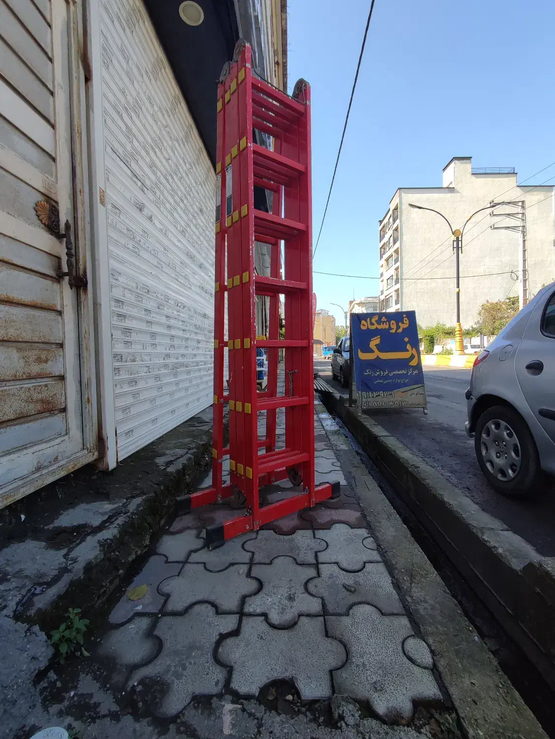 نردبان ۲۸ پله آلیان صنعت|ابزارآلات|سلمان‌شهر, |دیوار