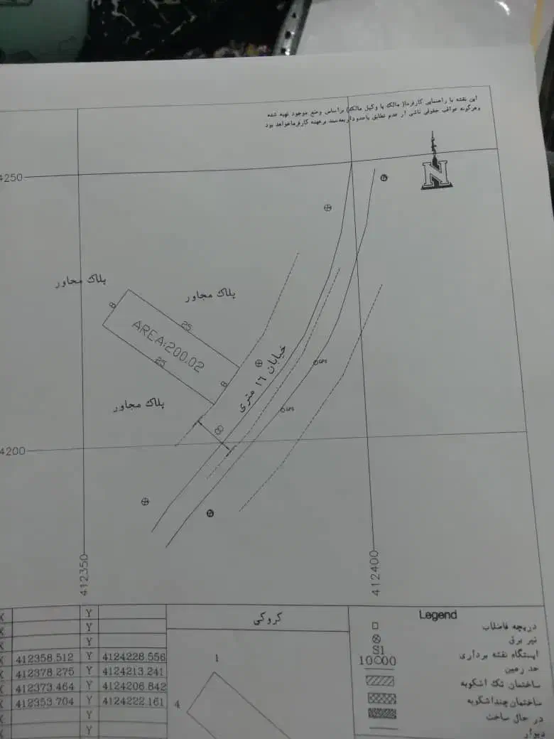 فروش زمین ۲۰۰ متری مسکونی در خیابان ساحل رودبنه|فروش زمین و ملک کلنگی|رودبنه, |دیوار