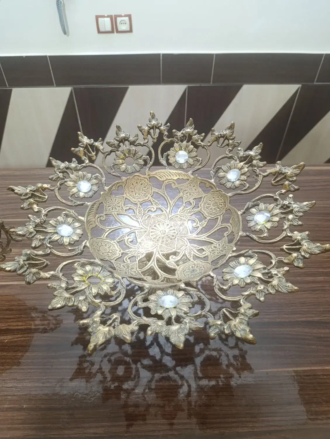 میوه خوری و شکلات خوری برنجی|ظروف سرو و پذیرایی|اهواز, معین زاده|دیوار