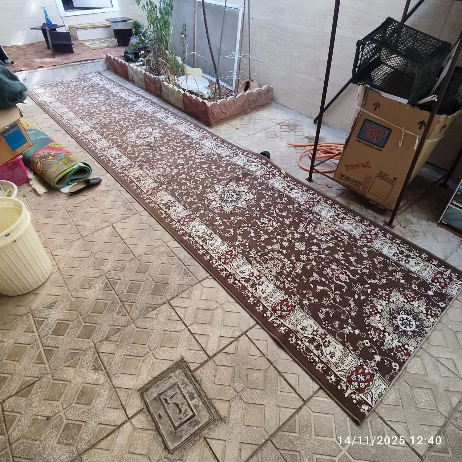 فرش با ابعاد ۵/۵×۱/۱۰ فروش فوری|فرش|خرمدره, |دیوار