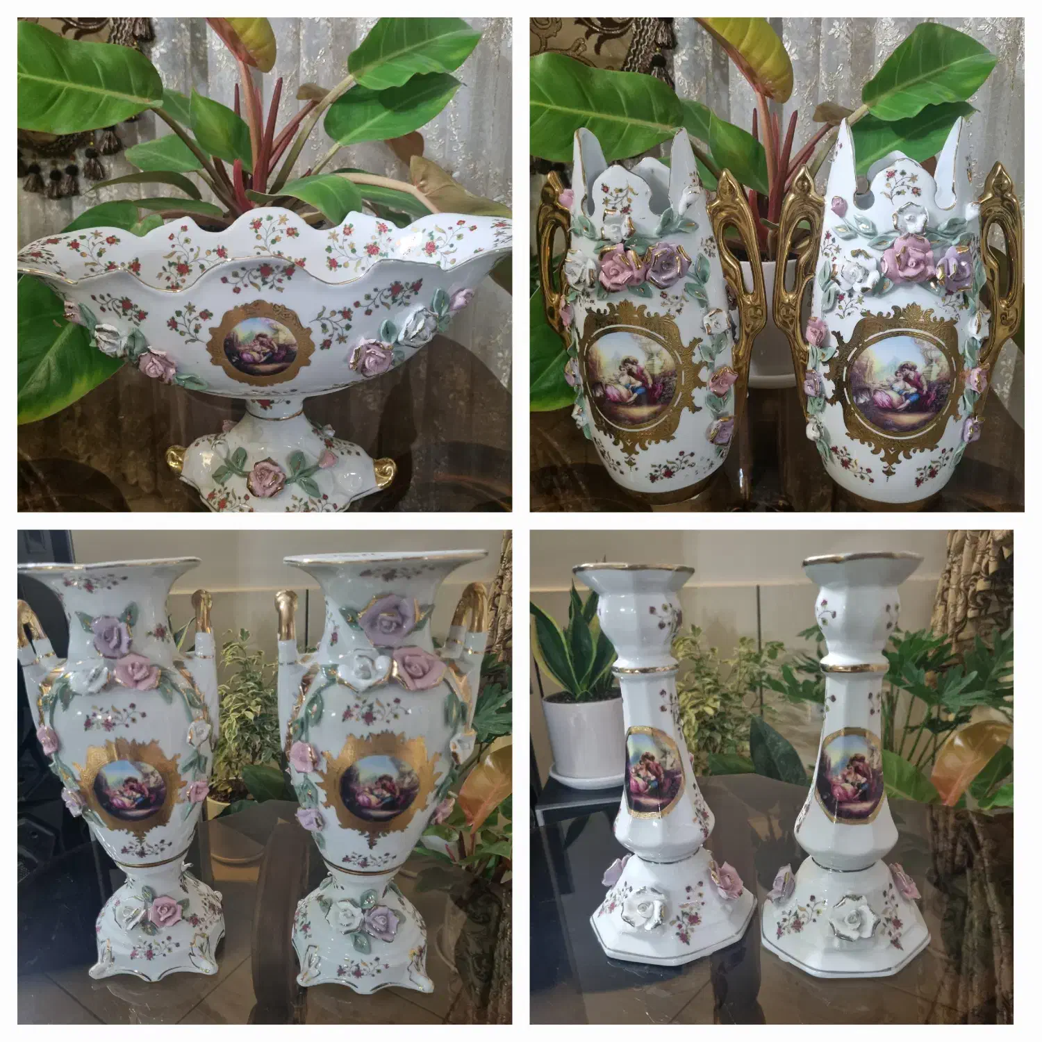 سرویس قهوه خوری مرمری هفت قدیمی|کلکسیون اشیاء عتیقه|مبارکه, |دیوار