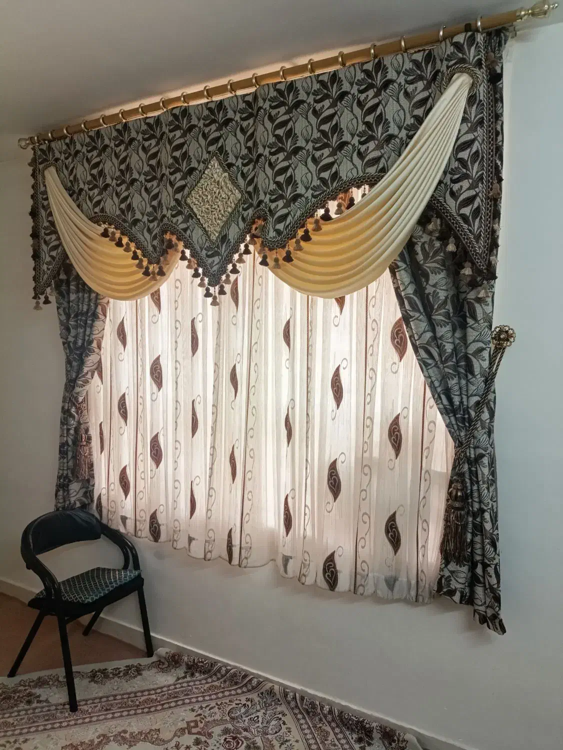 پرده با والان|پرده، رانر، رومیزی|ساوه, |دیوار