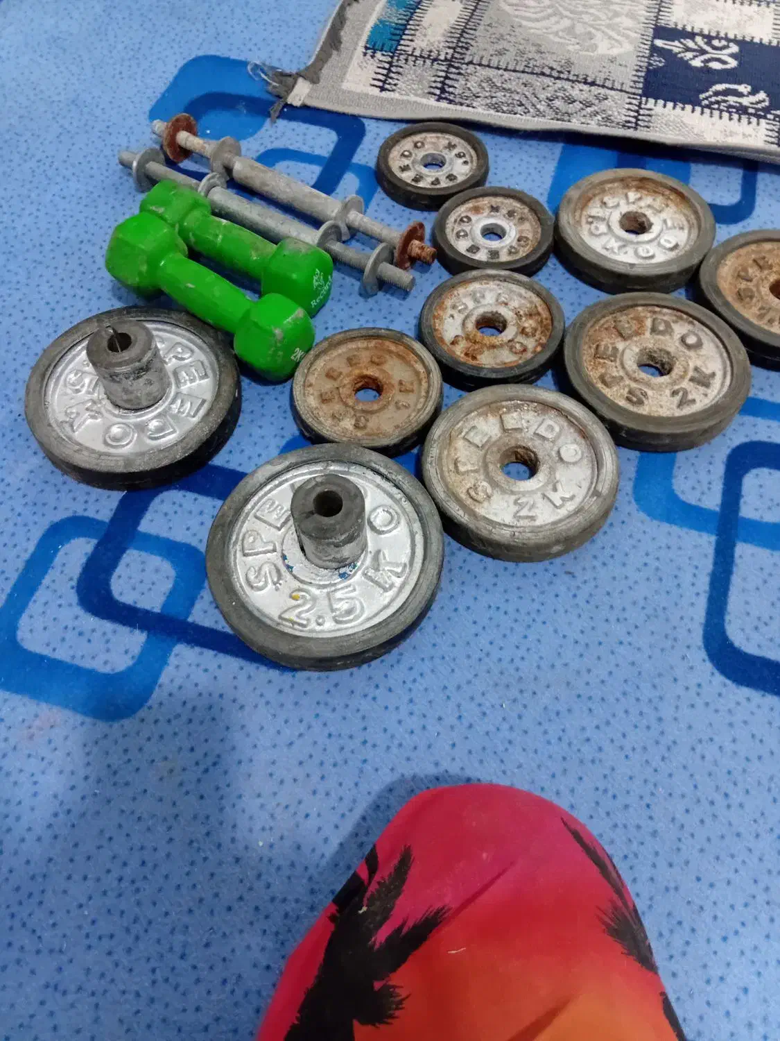 دمبل والتر بایستههای کارکرده جمعا ۲۰کیلو|تجهیزات ورزشی|مشهد, نوید|دیوار