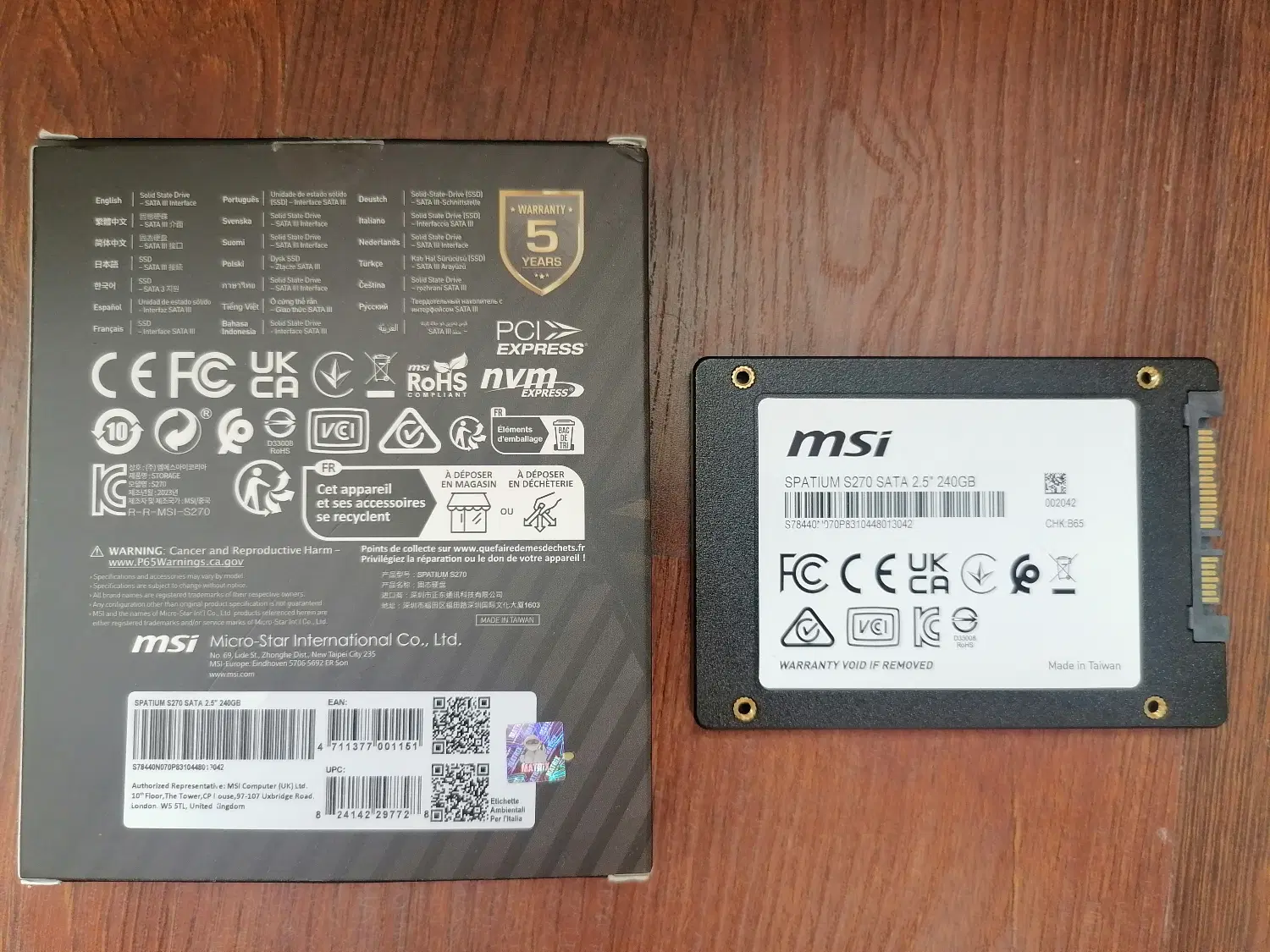 SSD msi 240g|قطعات و لوازم جانبی رایانه|تهران, شهران شمالی|دیوار