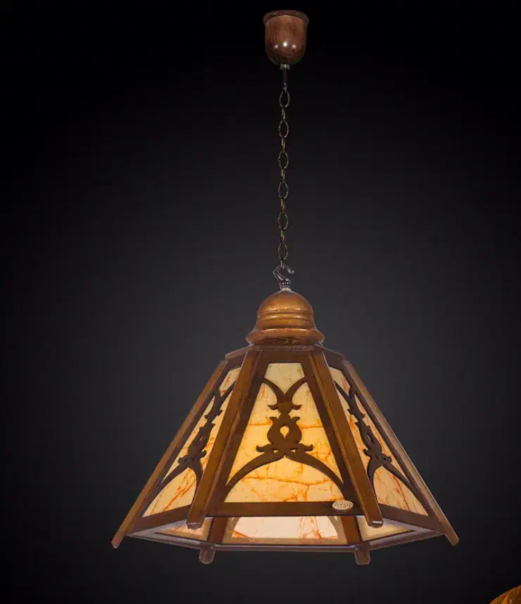 لوسترچوبی|لوستر و چراغ آویز|گرمسار, |دیوار