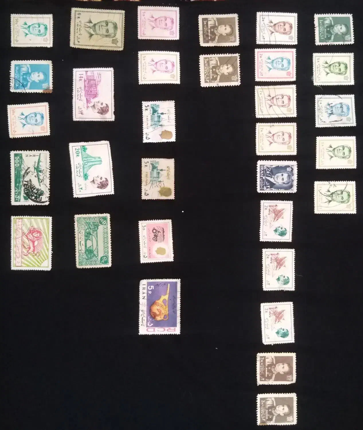 تمبر قدیمی|کلکسیون سکه، تمبر، اسکناس|کازرون, |دیوار