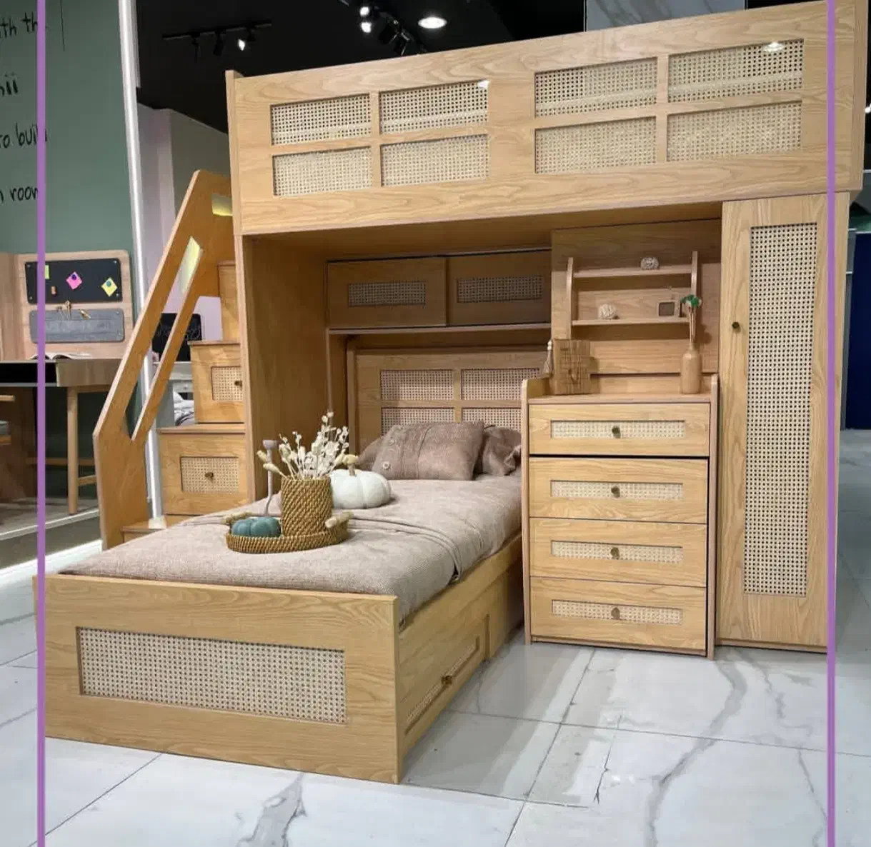 تخت دو طبقه مدل سمند|تخت و سرویس خواب|تبریز, |دیوار