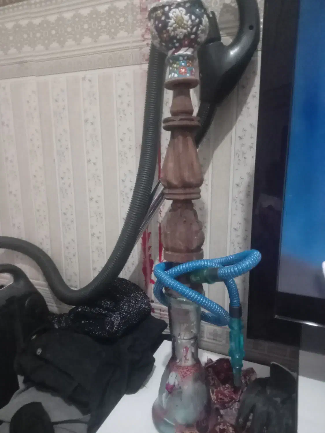 قلیون چوب گردو اصلی|زیورآلات و اکسسوری|تویسرکان, |دیوار