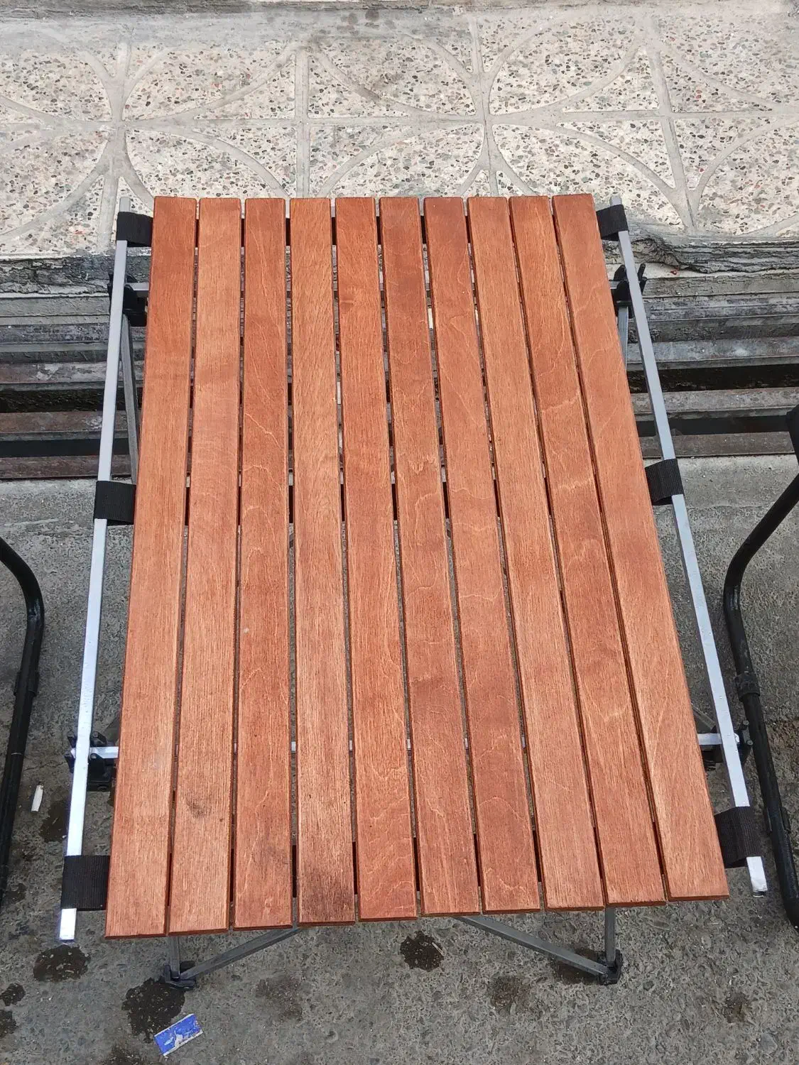 صندلی مسافرتی با میز چوبی|صندلی و نیمکت|نسیمشهر, |دیوار