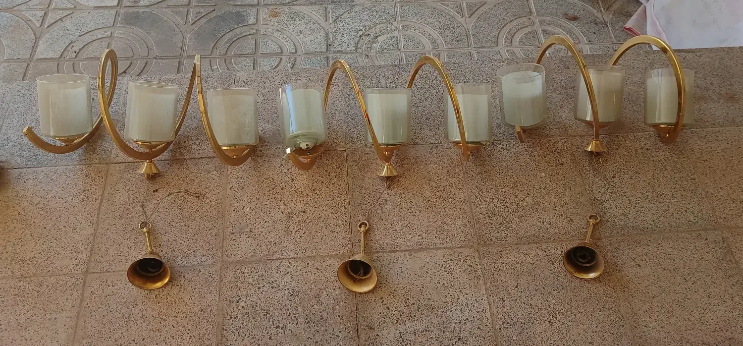 لوستر|لوستر و چراغ آویز|ازنا, |دیوار