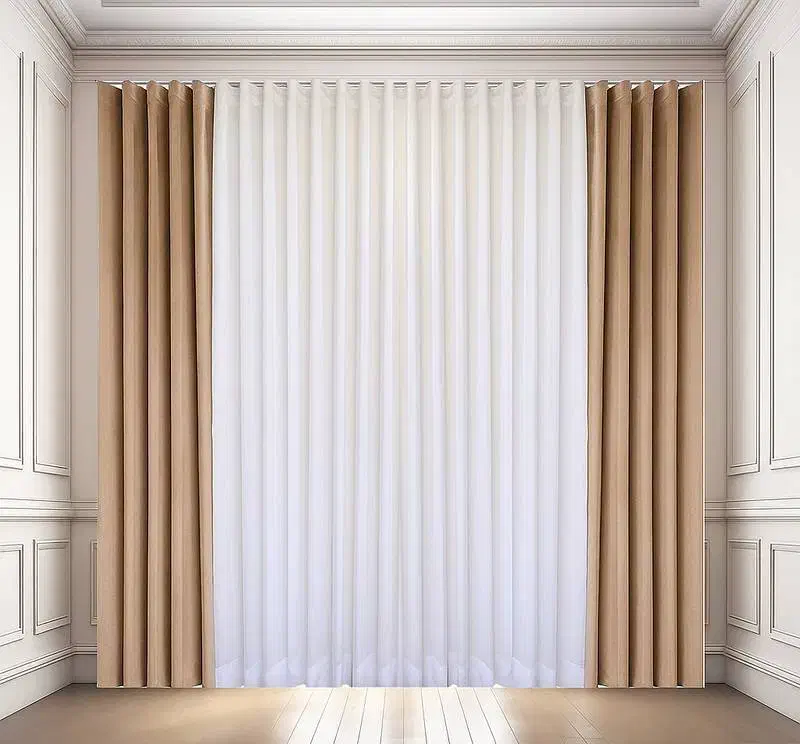 حریر برفی و مخمل کتان دوخت مینیمال|پرده، رانر، رومیزی|جهرم, |دیوار