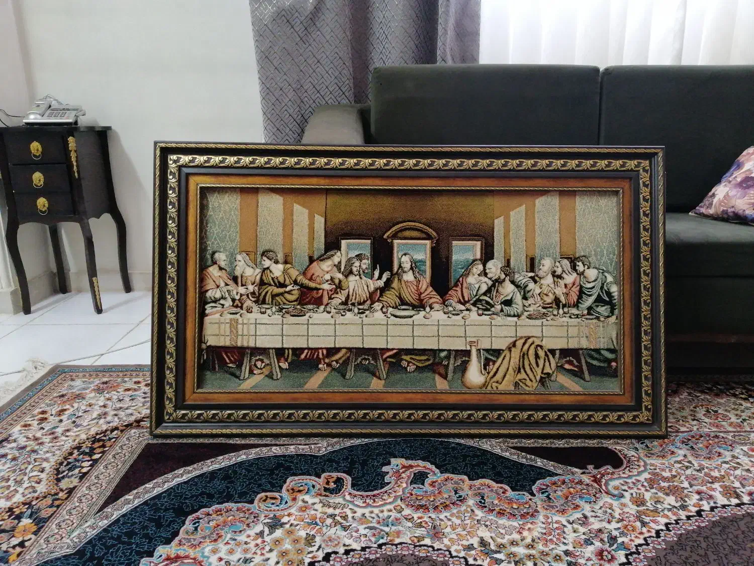 دو عدد تابلو فرش|تابلو فرش|اصفهان, بهارستان|دیوار