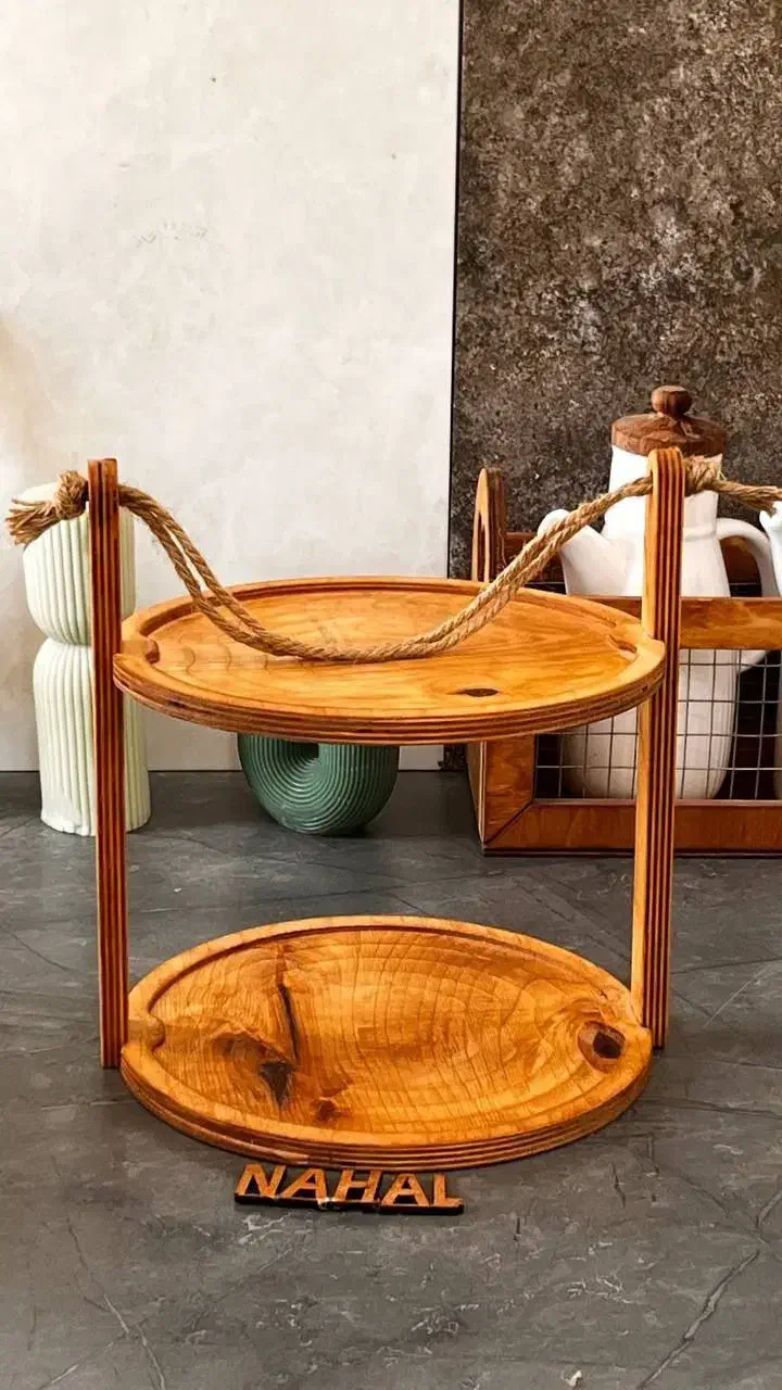 استند 2 طبقه دسته کنفی گرد|آب‌چکان و نظم‌دهنده ظروف|ایلام, |دیوار