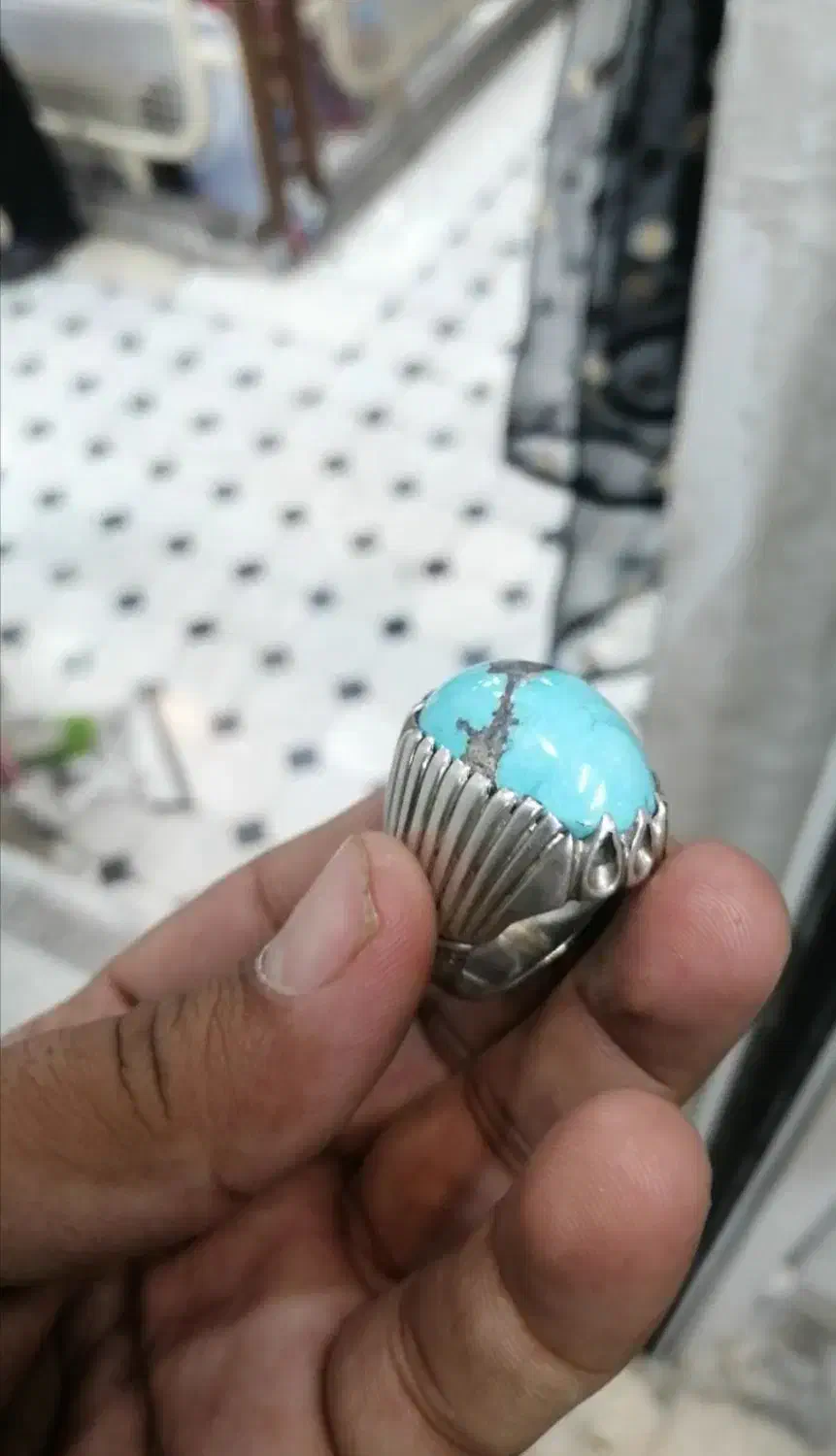 انگشتر فیروزه نیشابوری|جواهرات|قم, کلهری|دیوار