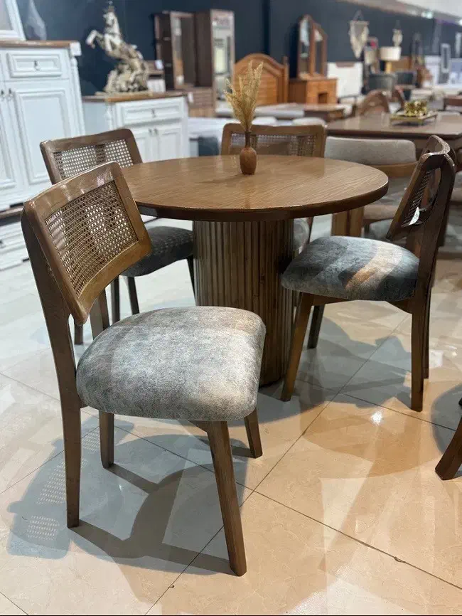 میز ناهار خوری 4 نفره مدل حصیری|میز و صندلی غذاخوری|نیشابور, فضل|دیوار